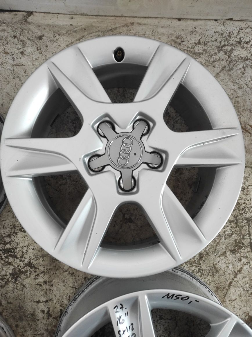 27 Felgi aluminiowe AUDI R 16 5x112 otwór 57,1 Bardzo Ładne
