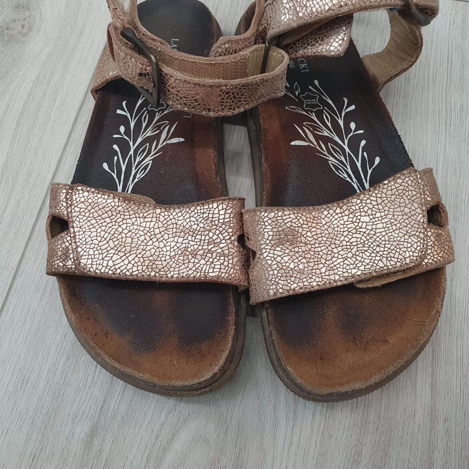 Lasocki sandały sandalki skórzane skora na rzepy 33