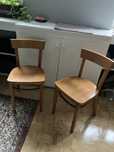 Dwa drewniane krzesla IKEA vintage 1995 rok