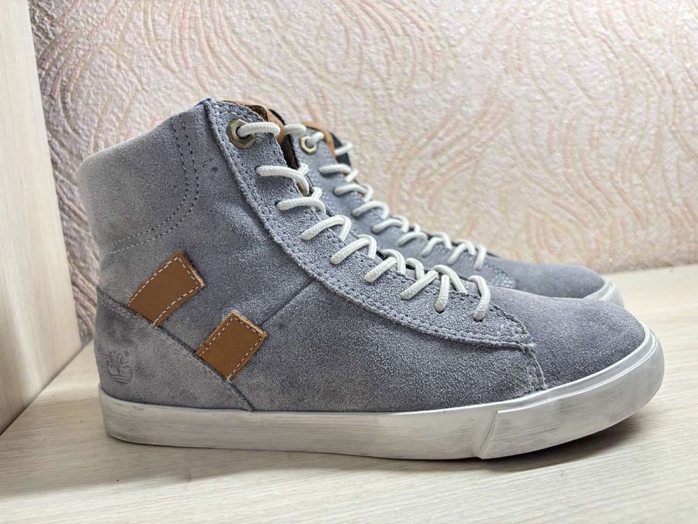 Кожаные кеды, кеди Timberland.