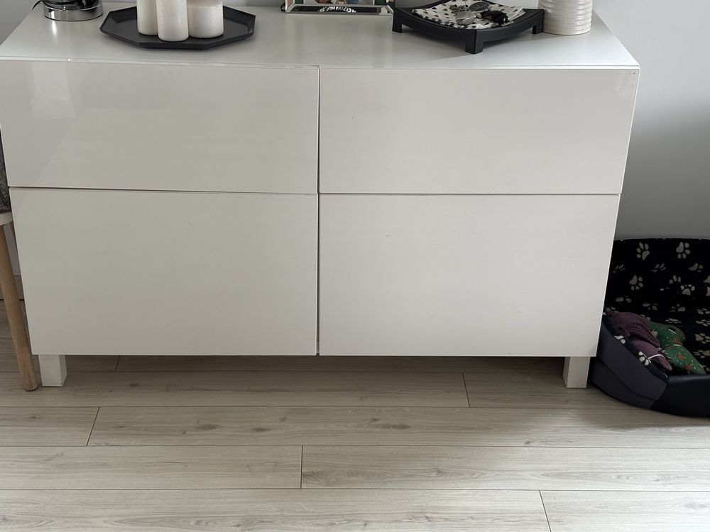 Komoda Ikea Besta biały połysk Okazja cenowa