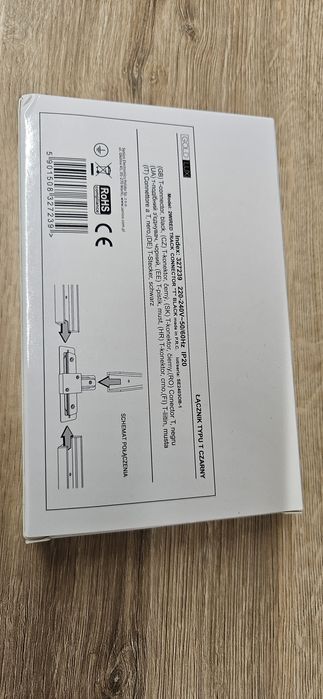 Sanico Goldlux Łącznik typu T do szyny 1-fazowej czarny IP20 – 327239