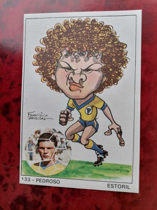 Cromo MEGA RARO nº133 Pedroso ARTE e FUTEBOL 1979/80 ORIGINAL