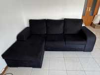 Sofá com Chaise longue reversivel