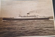 Postal antigo paquete Vulcania marinha Itália 

1 -  P