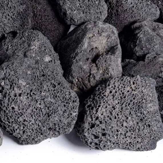 LAWA WULKANICZNA Czarna Brązowa Kamień Akwarium Skała Kamień Naturalny