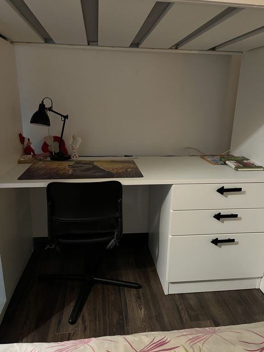 Łóżko ikea jak nowe białe