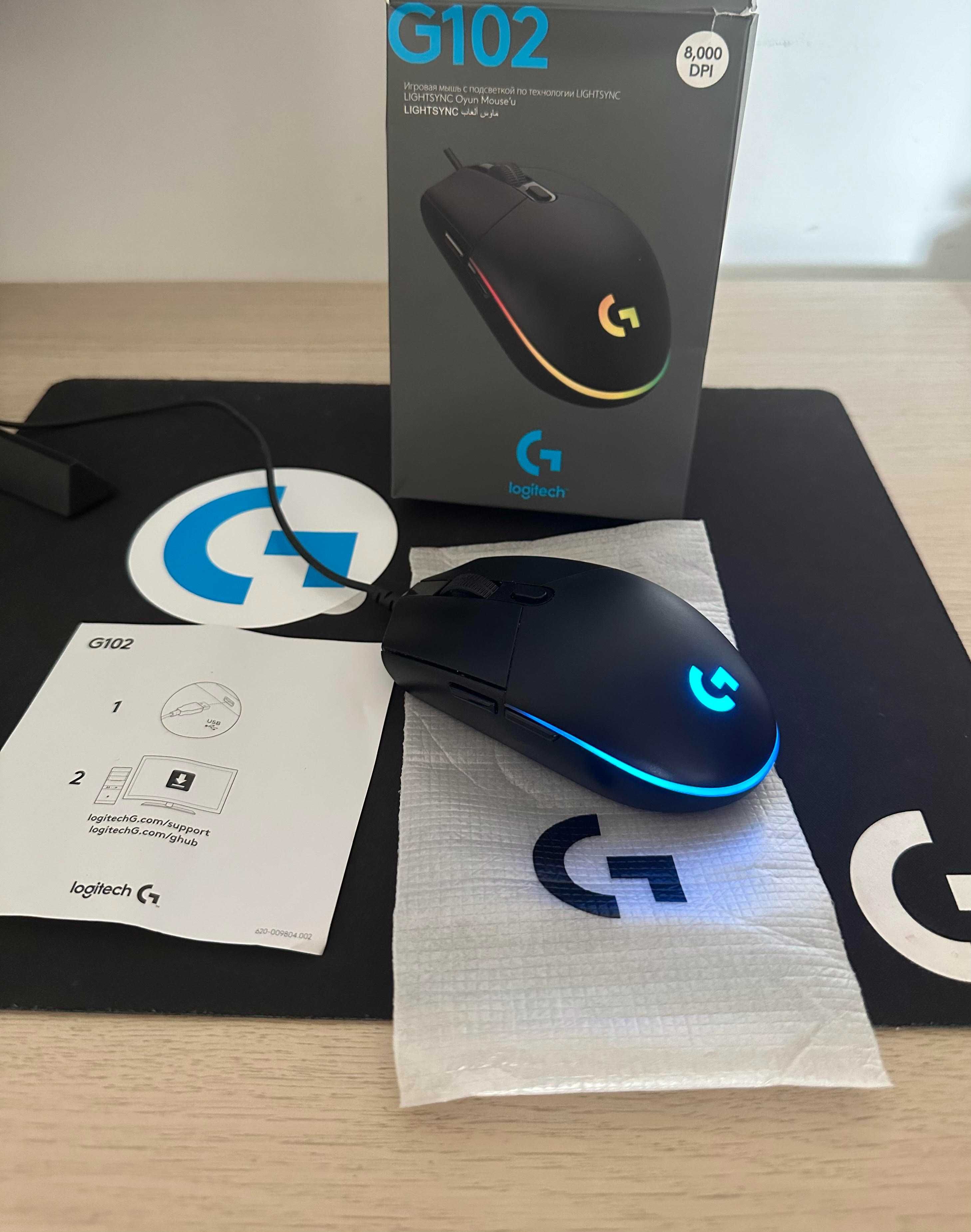 Mysz Logitech G102 Lightsync Gaming Mouse Black