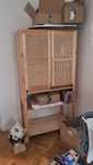 Szafka Ikea lite drewno, front ratanowy