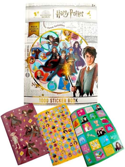 Naklejki 20 kartek książeczka Harry Potter ok 1000 naklejek