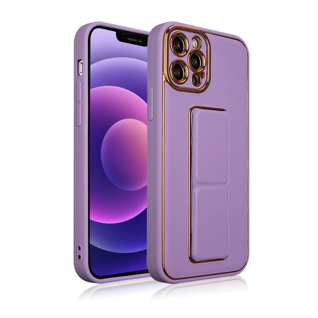 New Kickstand Case Etui Do Iphone 13 Pro Max Z Podstawką Fioletowy
