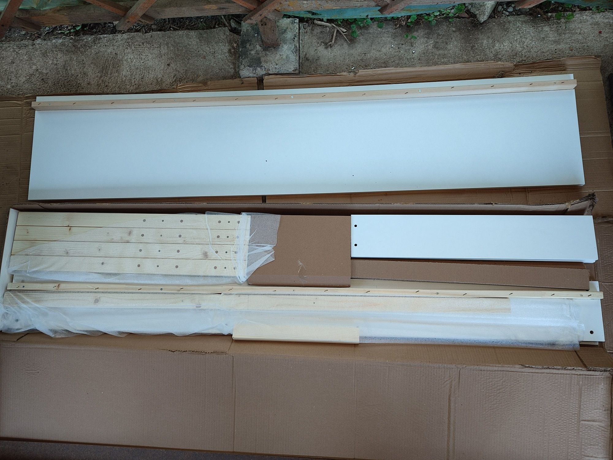 Łóżko dziecięce 90x200cm białe, szuflady, drabinka - nowe z defektem!