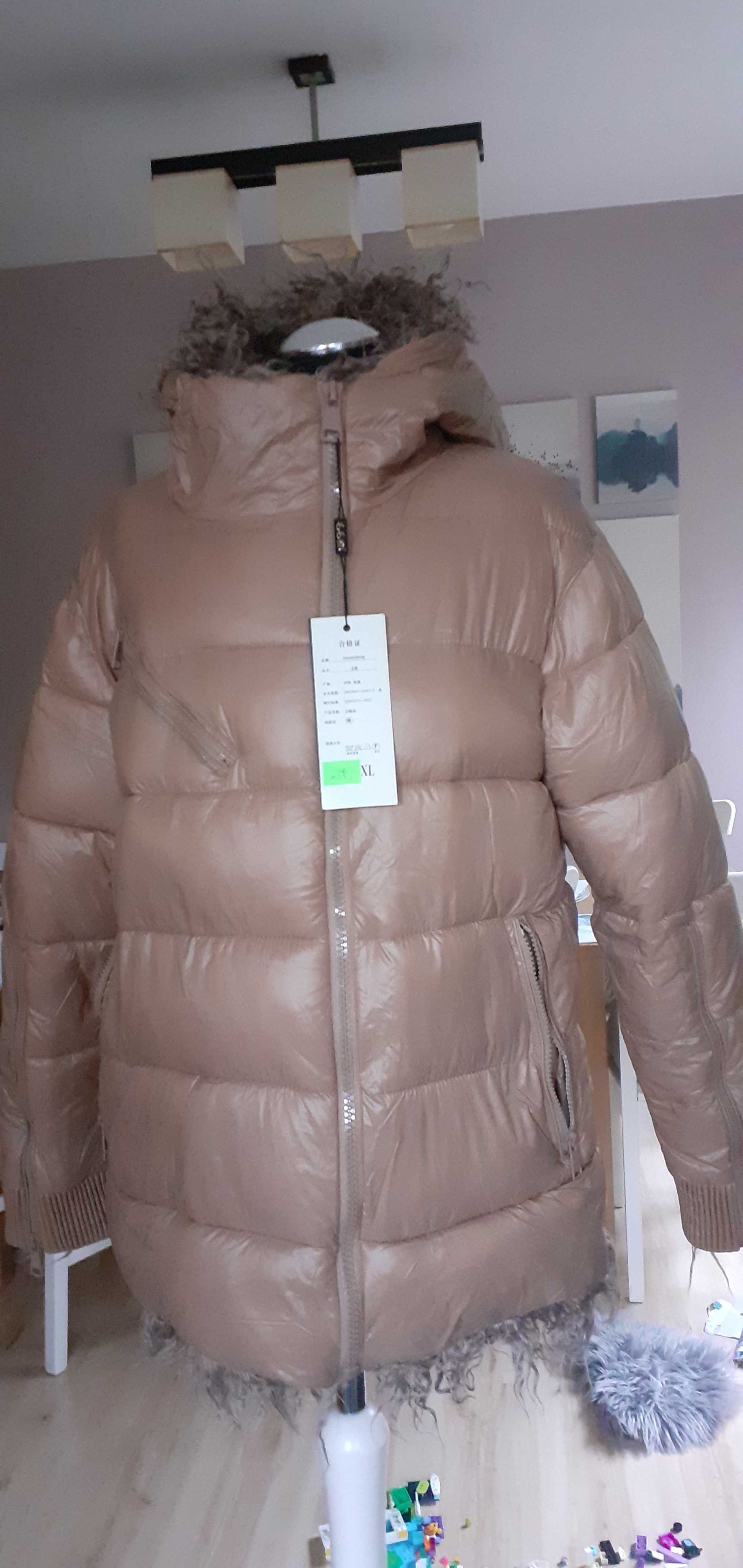 Nowa kurtka zimowa, oversize, M, XL, na prezent