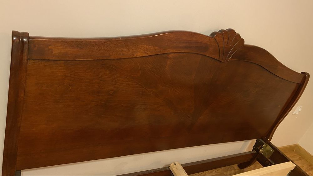 Rama łóżka drewno mahoń