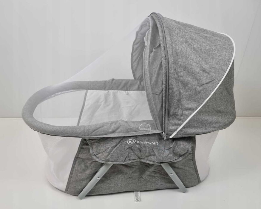 Kinderkraft Lovi Łóżeczko kołyska Grey szare składane + pokrowiec