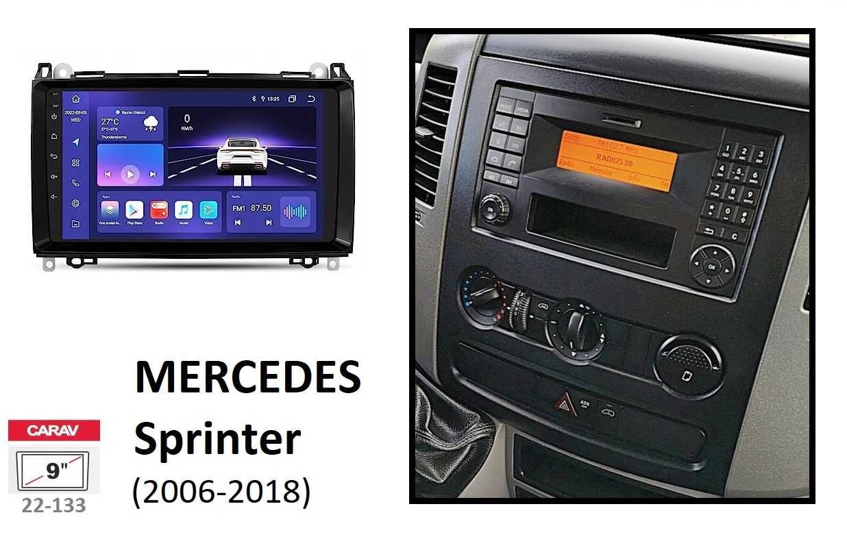 (NOVO) Rádio 2DIN Mercedes SPRINTER (1995 até 2022) • Android GPS