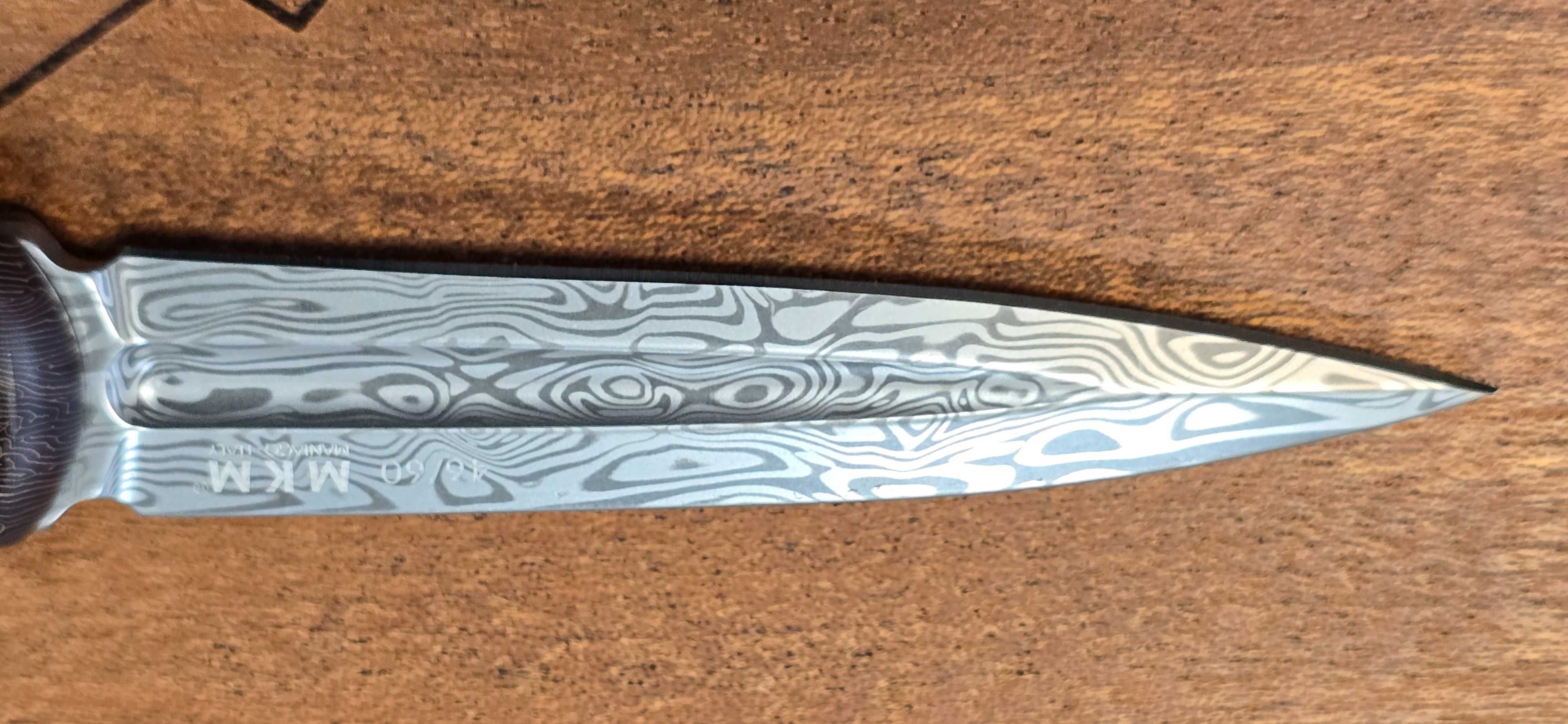 MKM Knives Flame Dagger Damascus 60th Anniversary Edition MKFL02-D