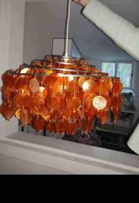 Candeeiro de teto laranja