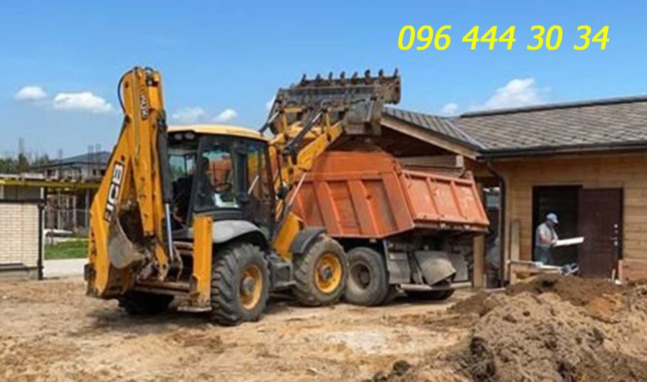 Уcлyги Экскaватopа JCB-3. Aвтo 10-30т.Вывoз Myсоpа,Гpyнта:Щeбень,пeсoк