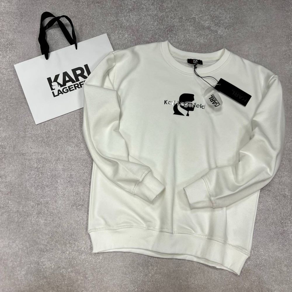 Женский свитшот Karl Lagerfeld, белый и черный