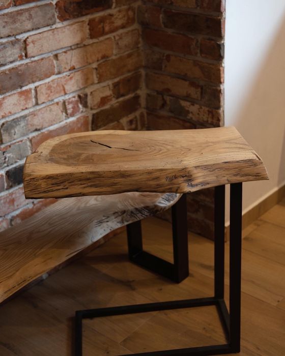 Pomocnik do laptopa, stolik drewniany, rustykalny, stolik kawowy