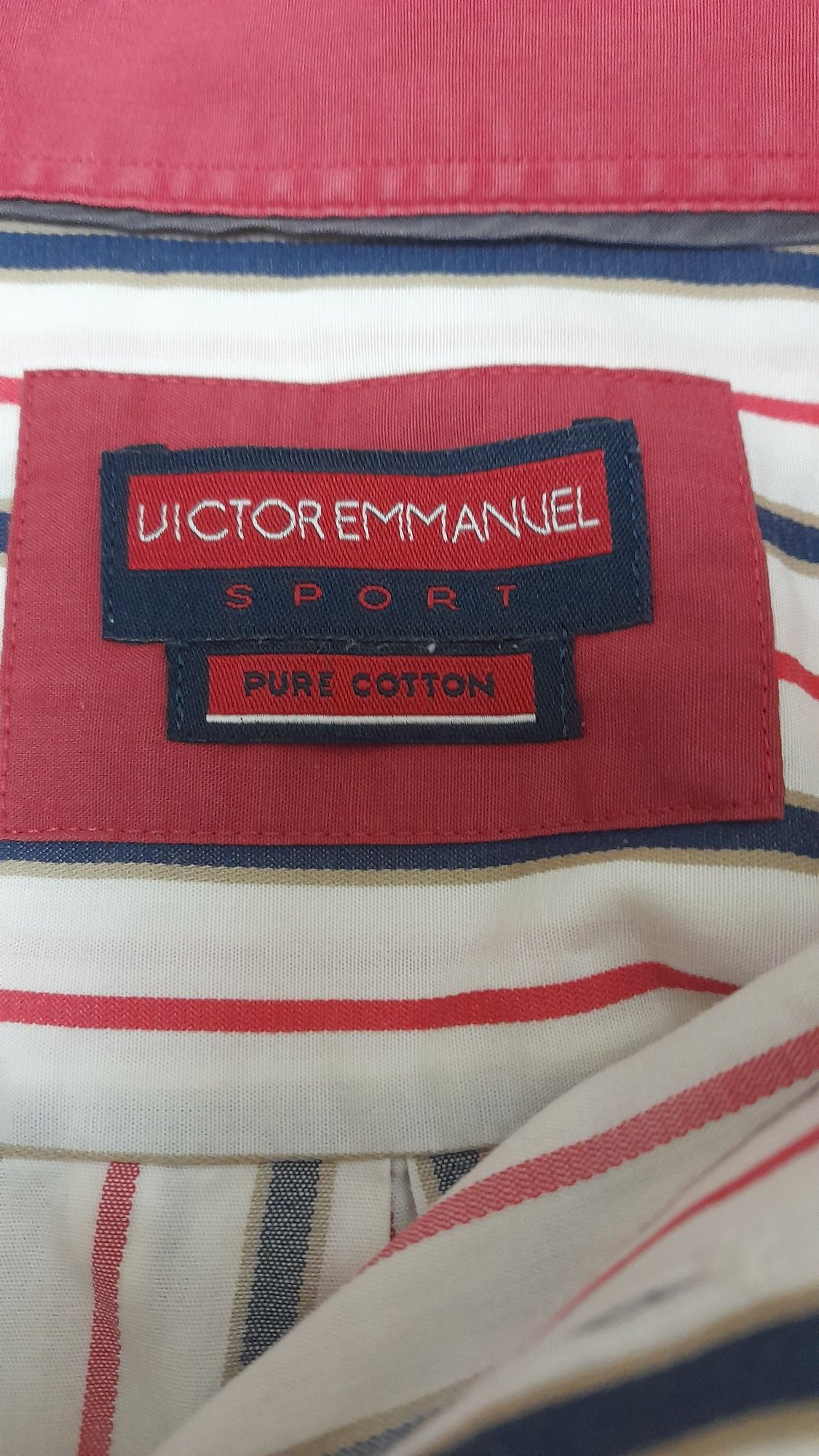 Camisa Victor Emmanuel Sport padrão riscas tamanho  L - Bom estado