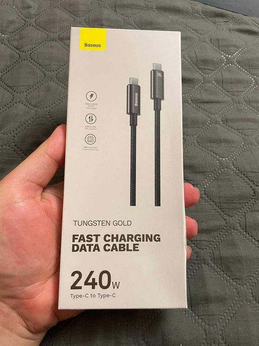 Кабель Baseus 240W USB C Cable Supercharge USB Type C to USB typeC