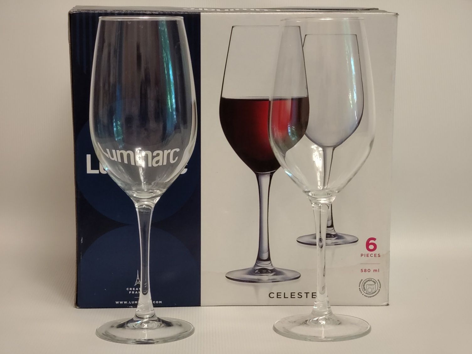 Новий келих для вина Luminarc "Celeste",580 ml,  1 шт.
