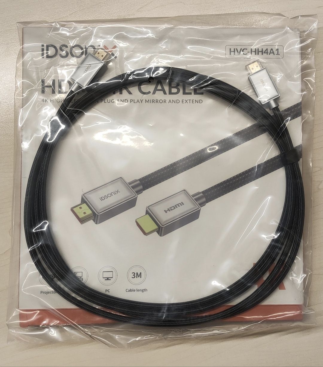 iDsonix кабель HDMI 4K 3 метра