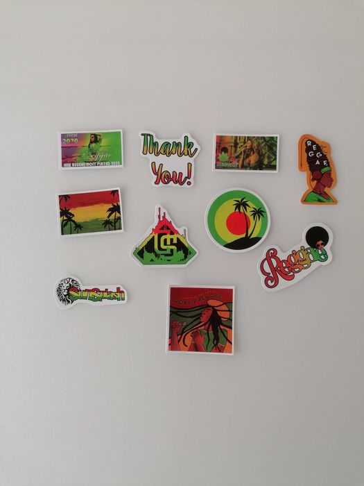 50 Autocolantes Reggae Bob Marley Música Etiquetas Adesivas Decals Set