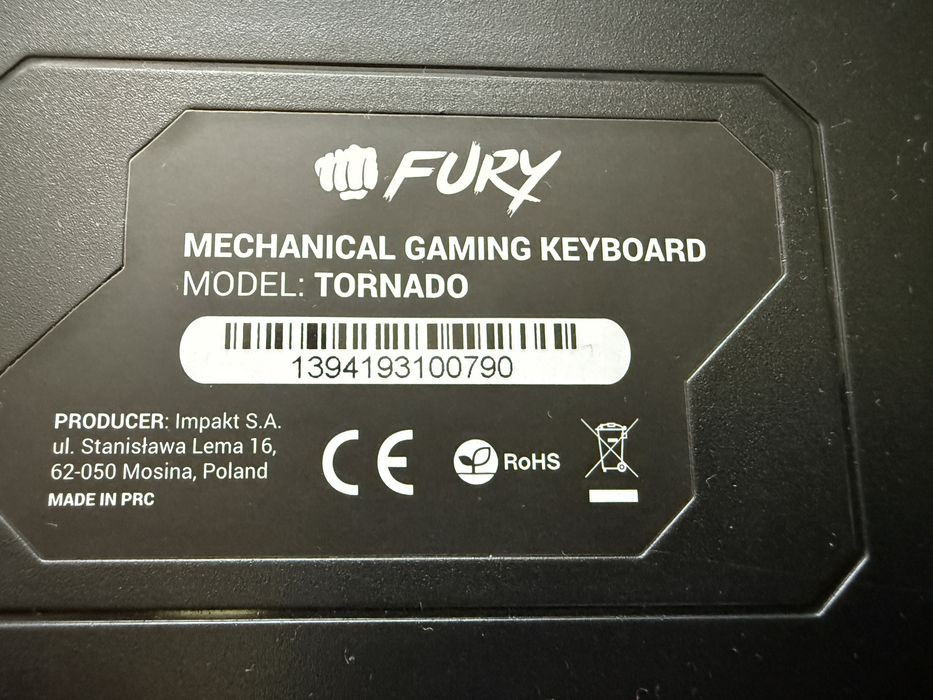 FURY Tornado/Battler - klawiatura mechaniczna i mysz