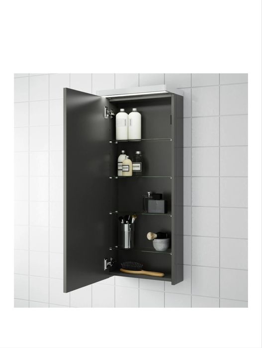Szafka ikea godmorgon wisząca ciemnoszara
