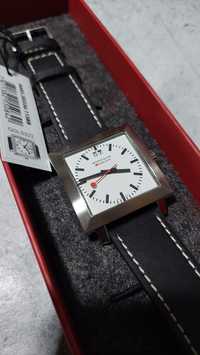 Nowy Mondaine Swiss A685 38mm Ronda Szwajcarski Kwadrat Kolej Pociag