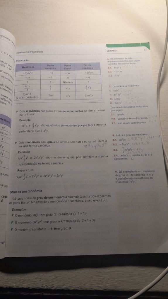 Novo Espaço Matemática 8.° ano Parte 2