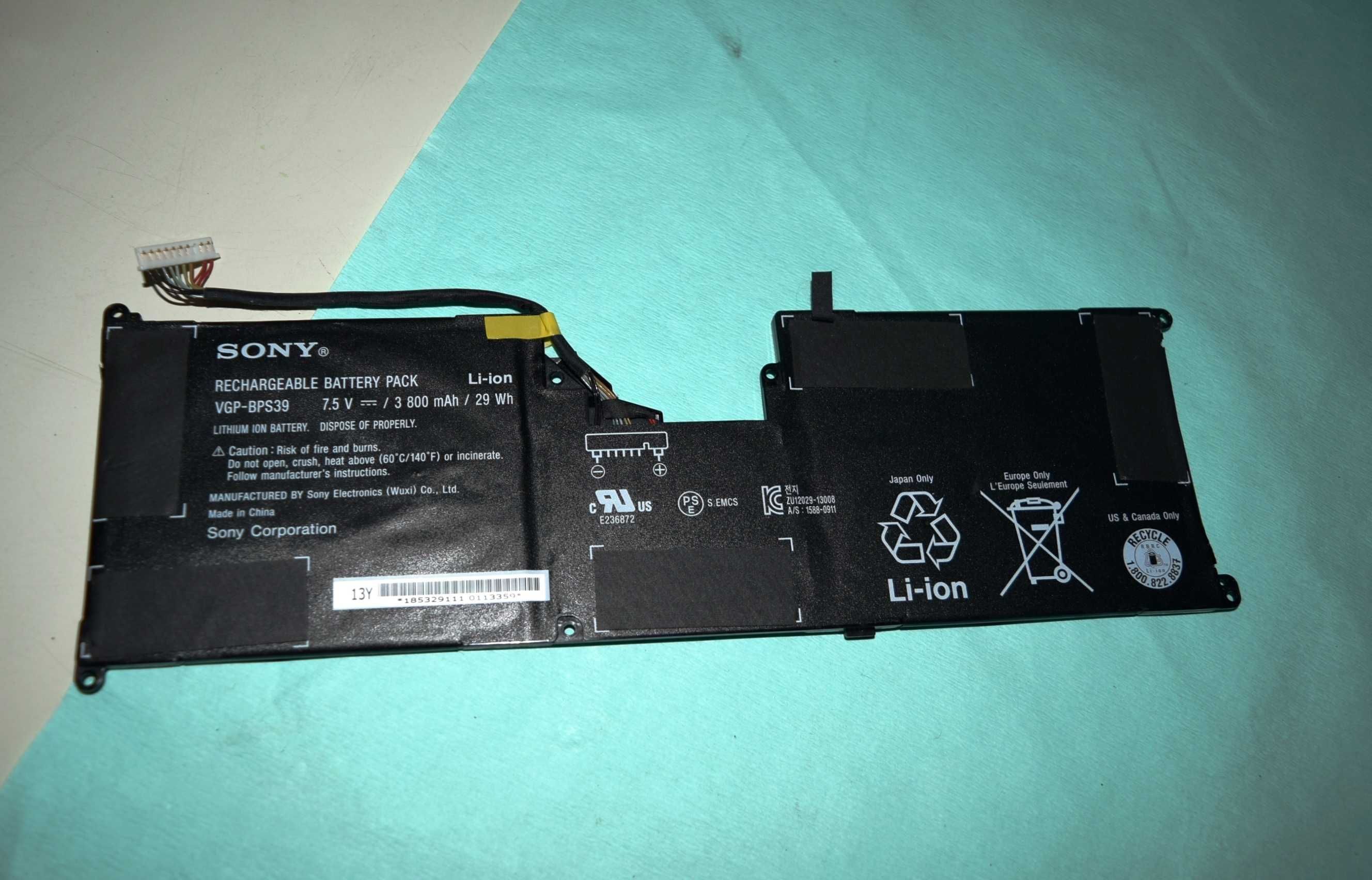 Bateria Sony Vaio Tap 11 SVT112 Części VGP-BPS39 Oryginalna MŁAWA