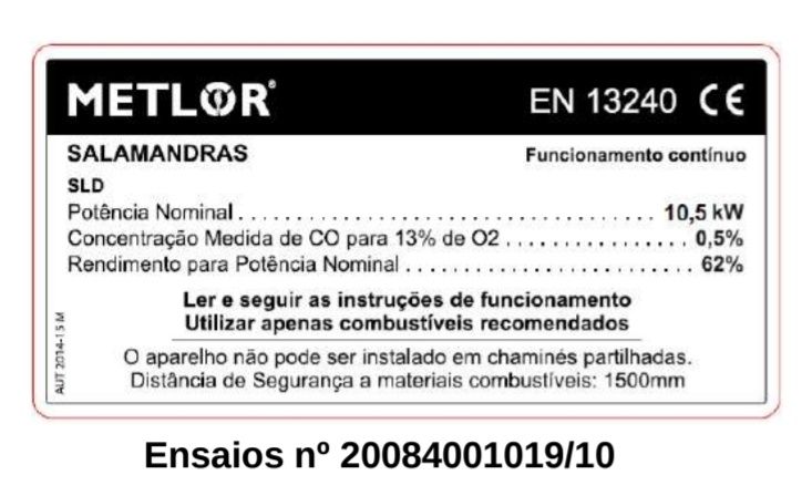 Salamandra Lenha Metlor SLD