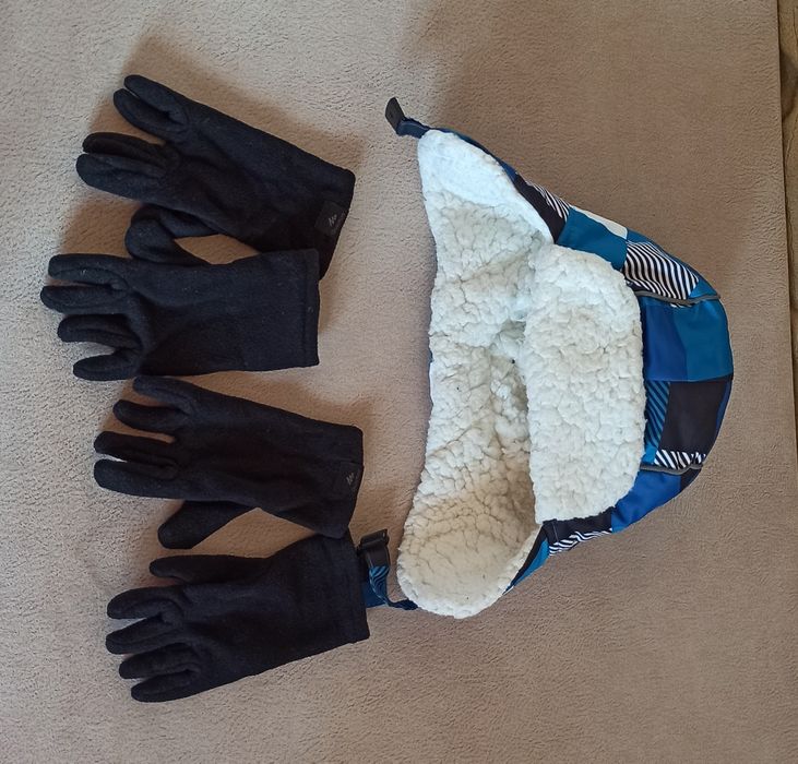 Czapka i rękawiczki dla dziecka w wieku 4-6 lat