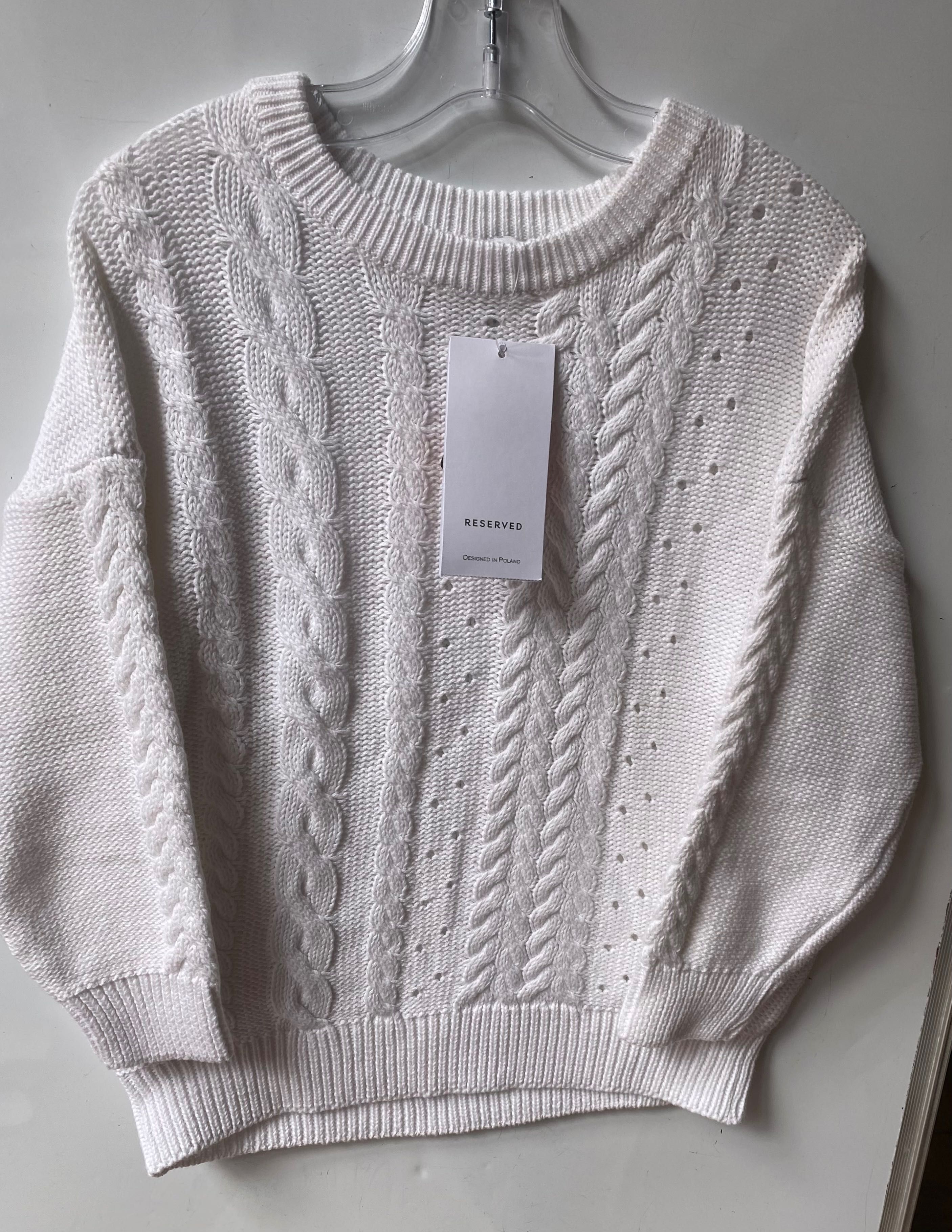 RESERVED sweter z splotem warkoczowym NOWY rozmiar 110