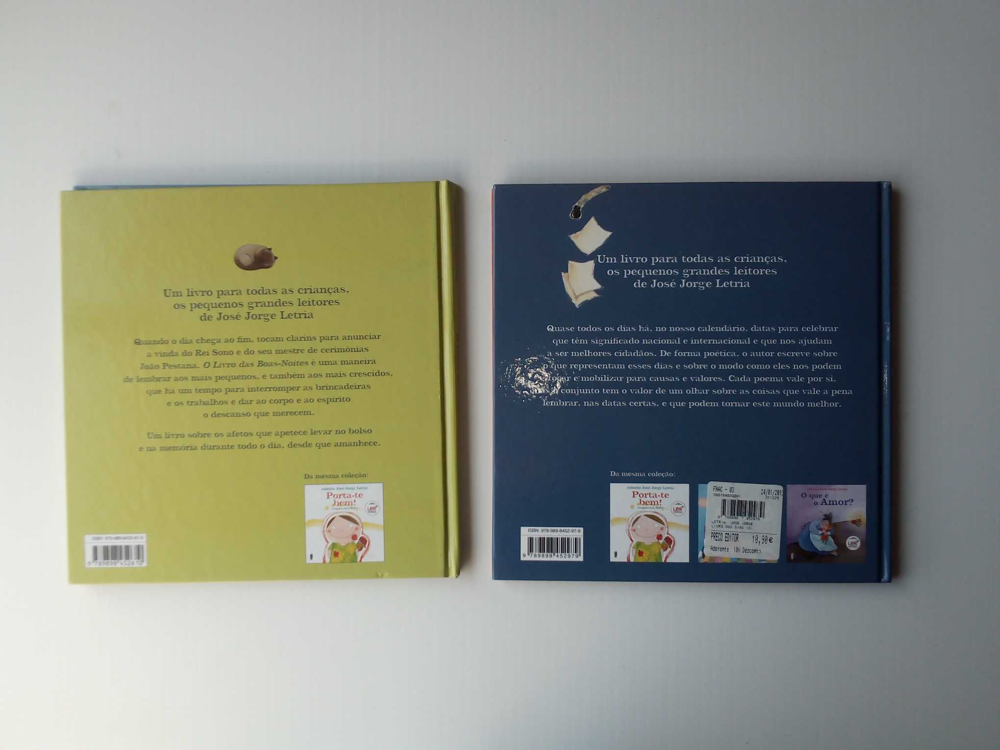 Livros "O livro das boas-noites" e "O livro dos dias", (Ler+)