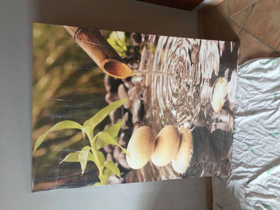 Quadro tela natureza zen leroy merlin