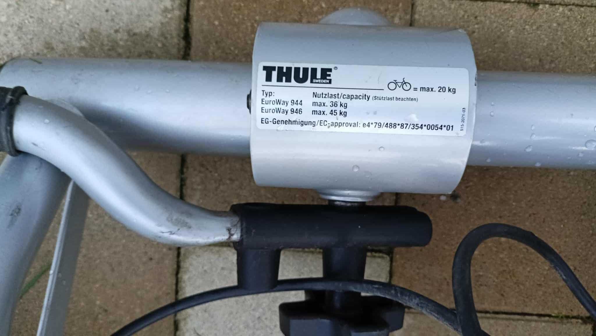Bagażnik platforma hak Thule EW 946 3 rowery st.bdb