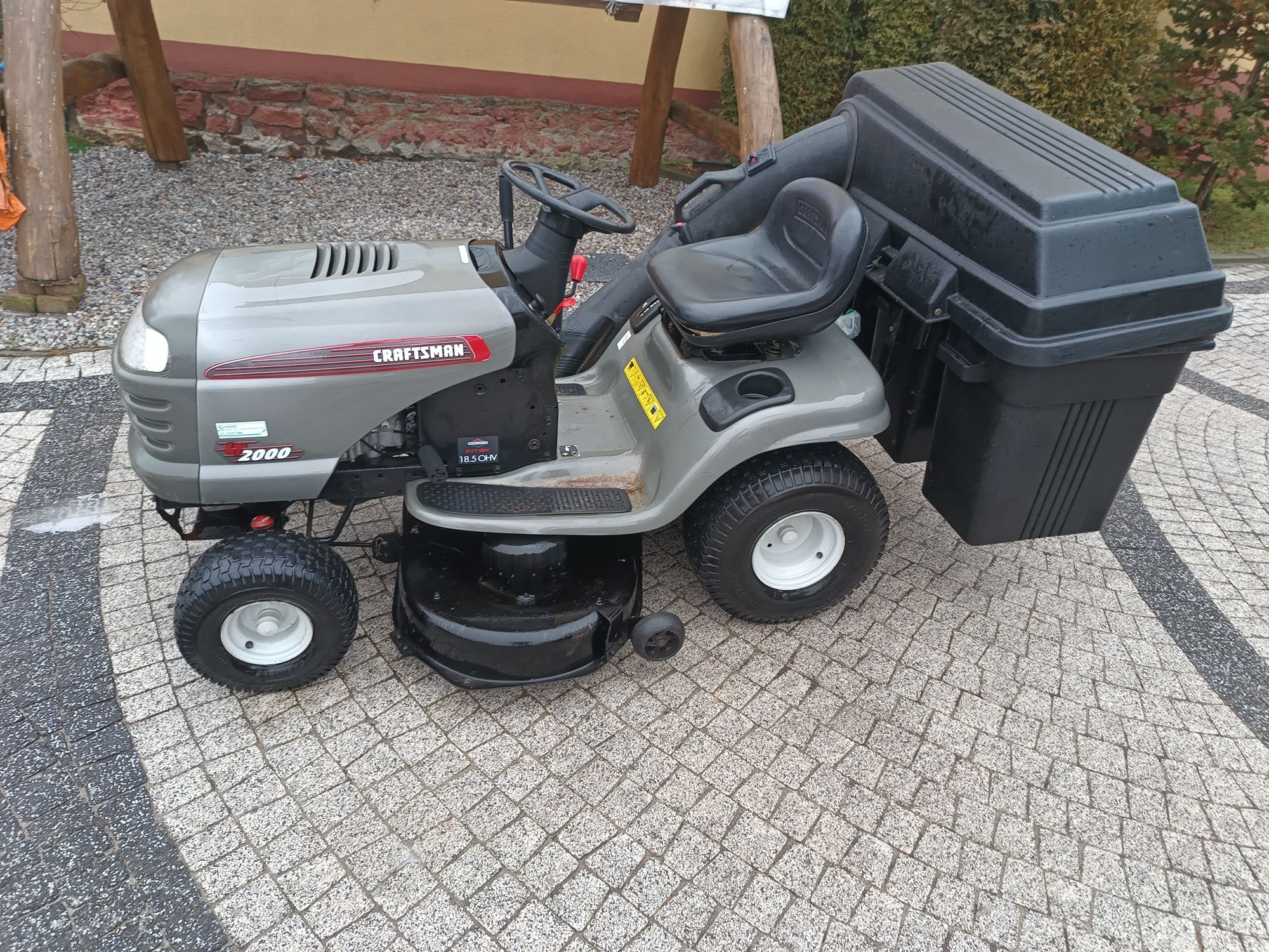 Kosiarka traktorek Craftsman 18.5km z koszem i pompa oleju