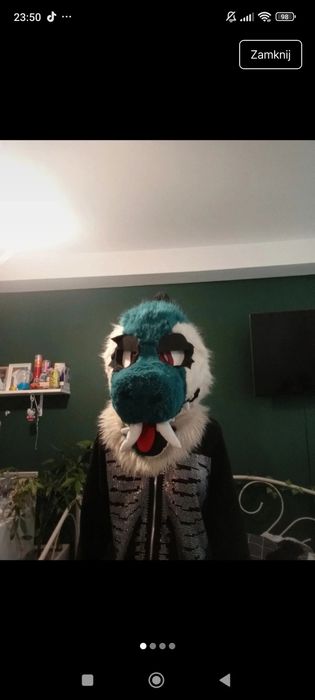 furry fursuit dinomask