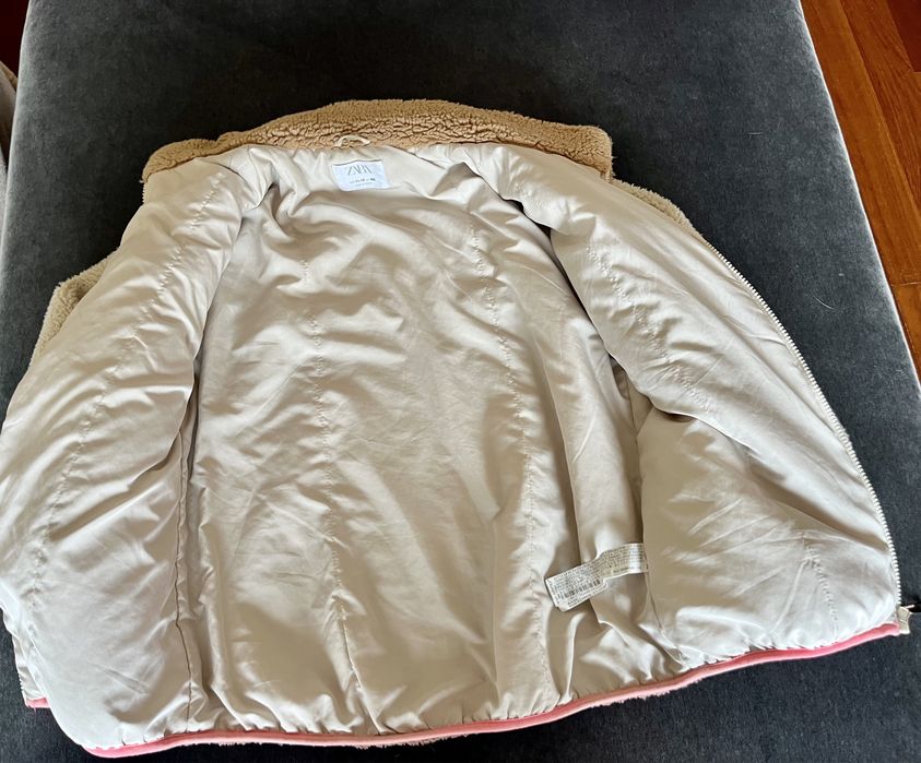 Zara , kurtka , 152 cm , ze sztucznego baranka