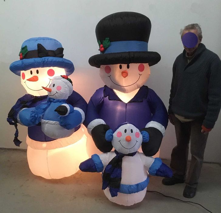 Antigo vtg ~ "INSUFLÁVEL de NATAL" ~ Com luz interior ~ Impecável ~ #5