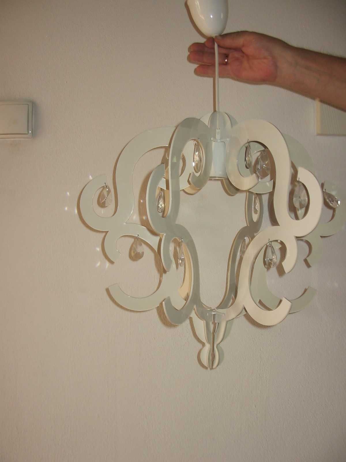 Lampa z kryształkami / Glamour