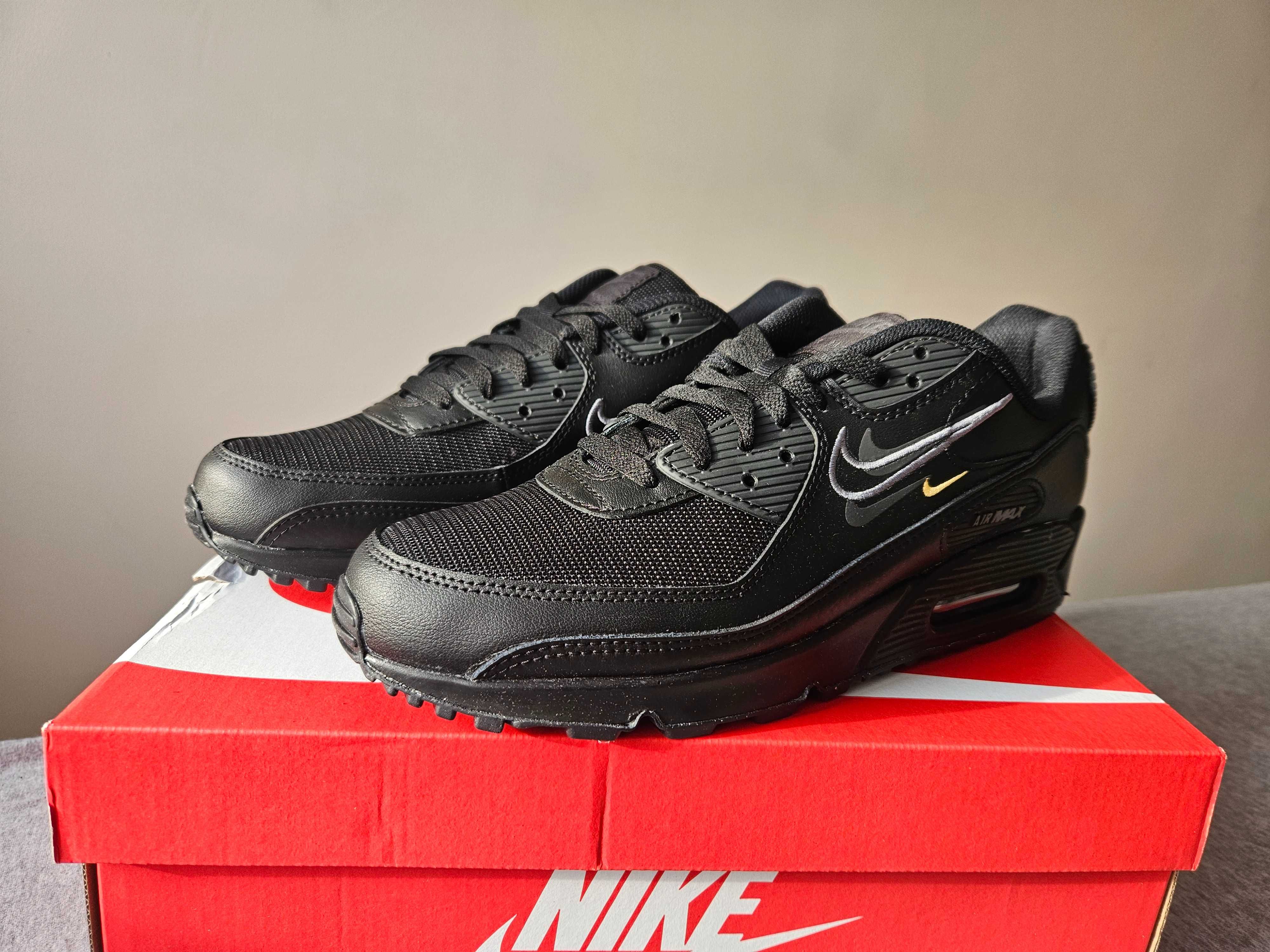 Nike Air Max 90, rozmiar 45, Black Czarne