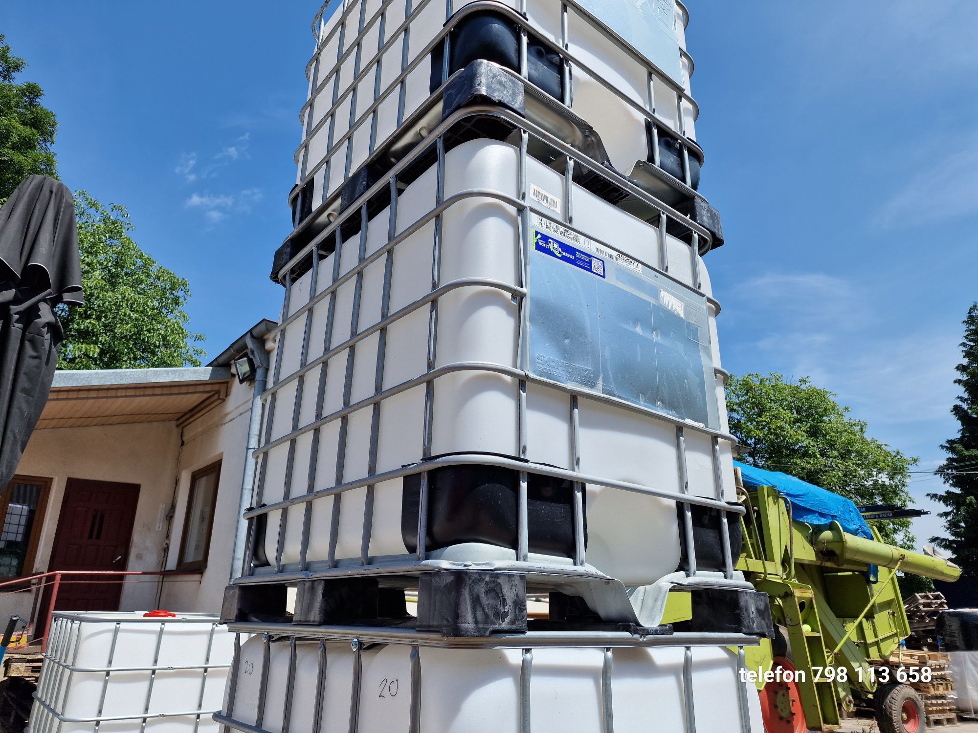 Zbiornik Mauzer Schutz IBC UN 1000 Litrów Paletopoiemnik