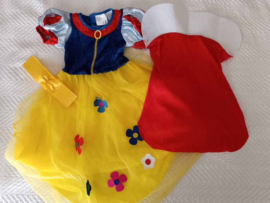 Fato de Carnaval Branca de Neve