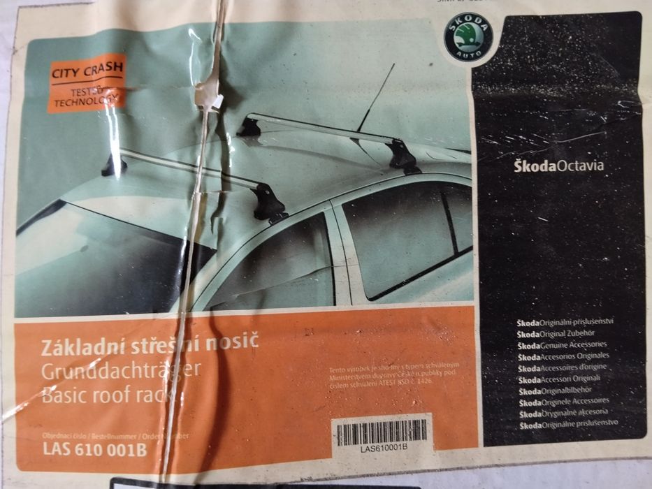 Bagażnik dachowy oryginalny Skoda Octavia 2